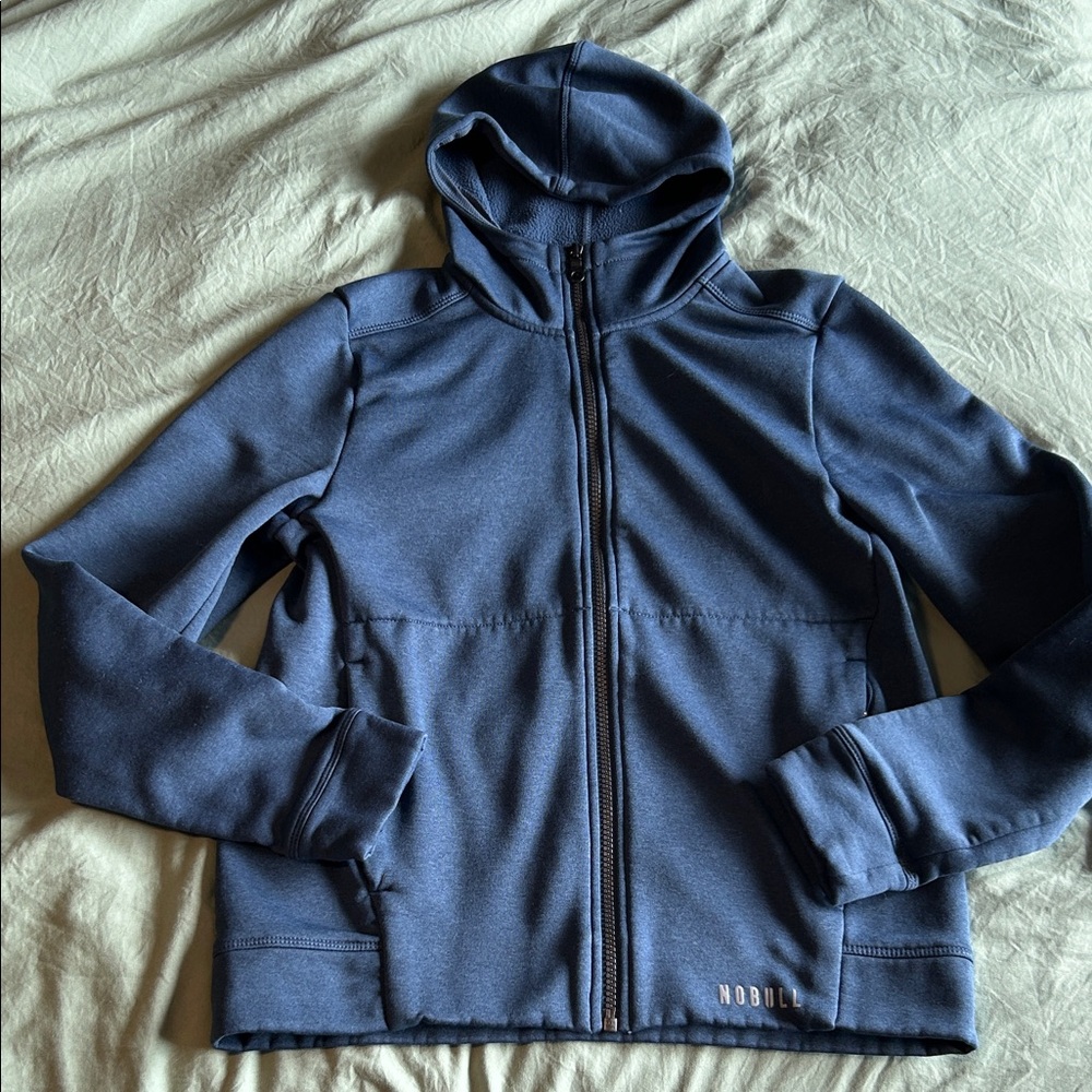 NOBULL Navy Full-Zip Training Hoodie